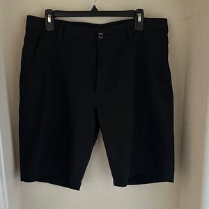 Oakley Men's Black Flat-Front Performance Shorts